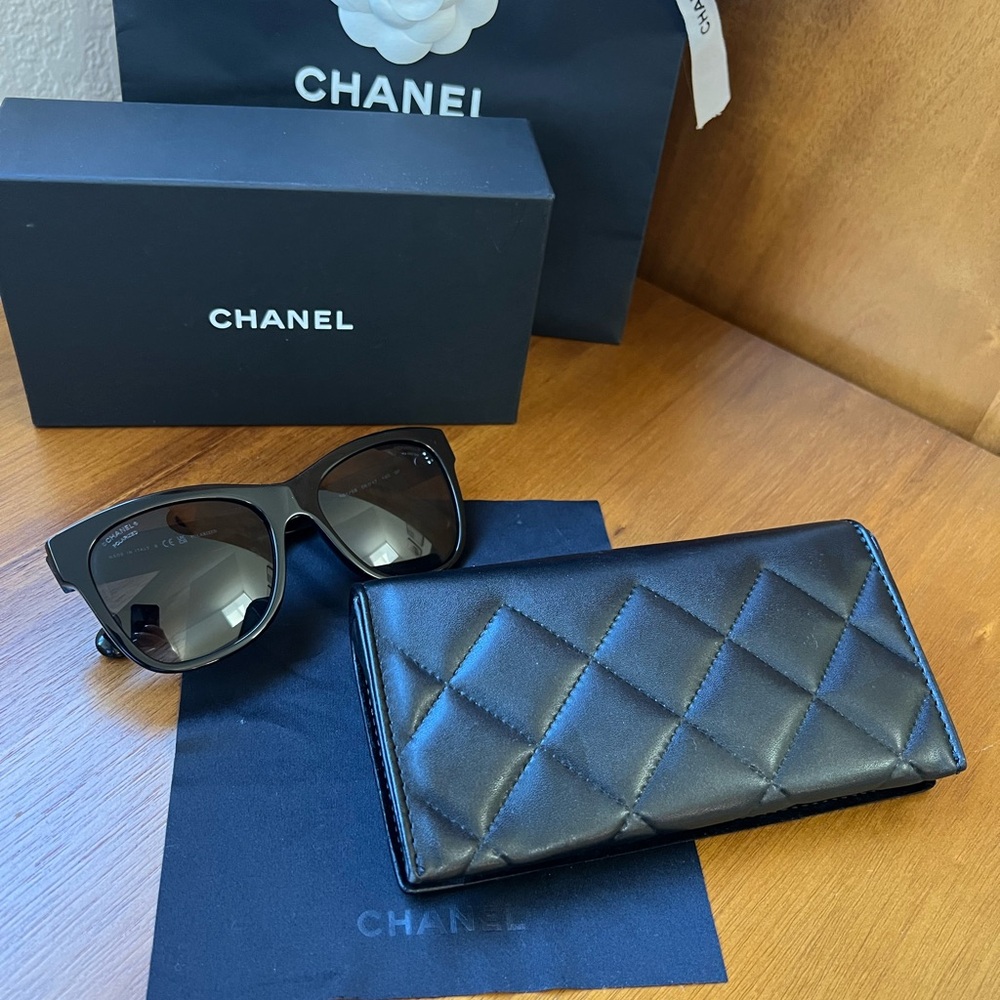 Chanel Square Sunglasses Black Ref.5380 C501S8